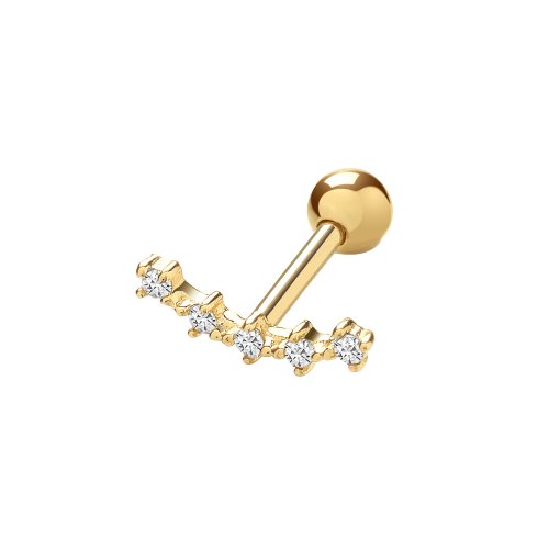 9ct Gold Cz Constellation Cartilage Stud 