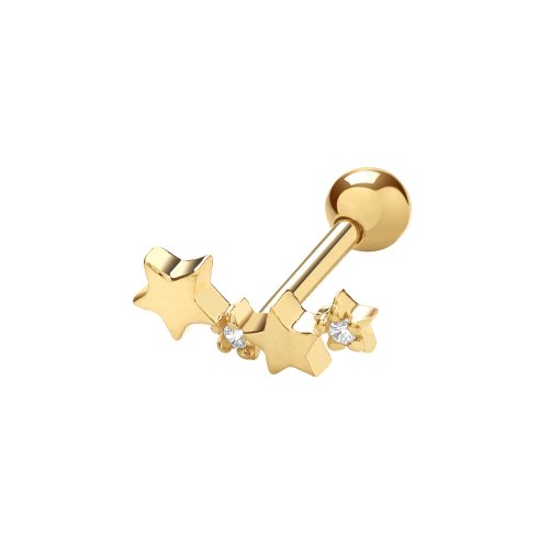 9ct Gold Cz Constellation Cartilage Stud 