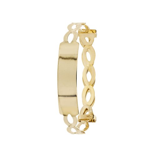 9ct Gold Babies' Entwined Expandable Id Bangle 