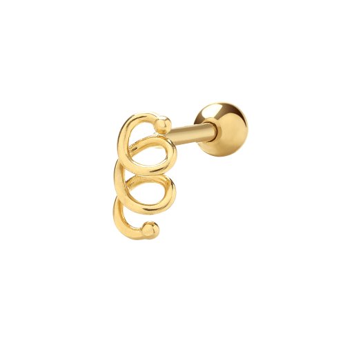 9ct Gold Helix Cartilage Stud 