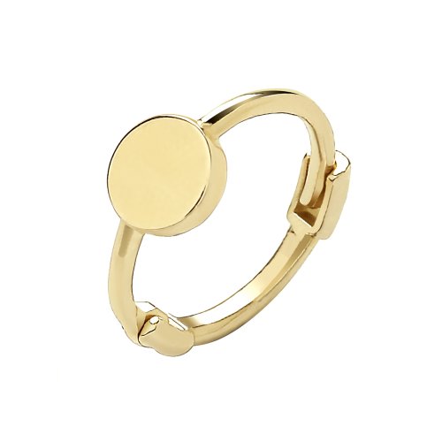 9ct Gold Disc Cartilage Hoop 