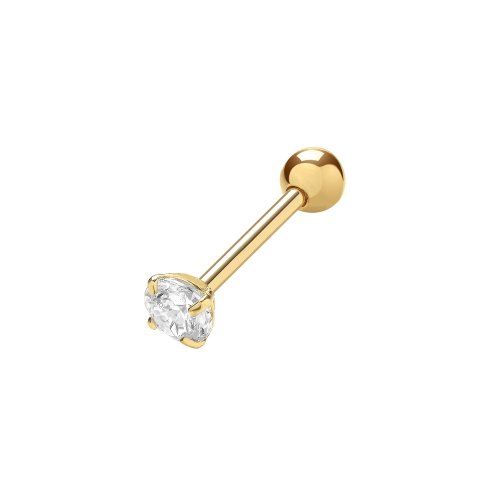 9ct Gold Cz Cartilage Studs 