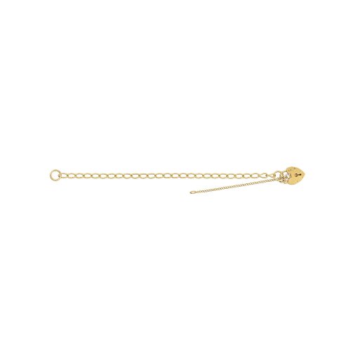 9ct Gold Heart Charm Bracelet 