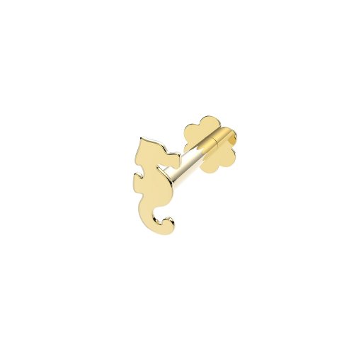 9ct Gold Seahorse Cartilage Labret 