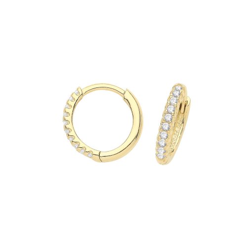 9ct Gold Cz Clickers 