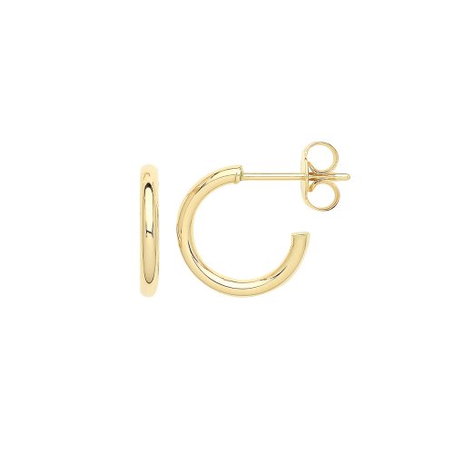 9ct Gold Hoops With Post ER1190-