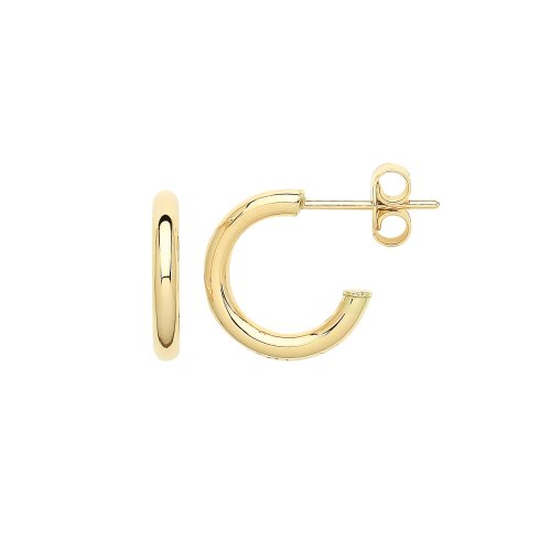 9ct Gold Hoops With Post ER1191-