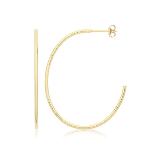 9ct Yel Gold 3/4 Hoop Studs 