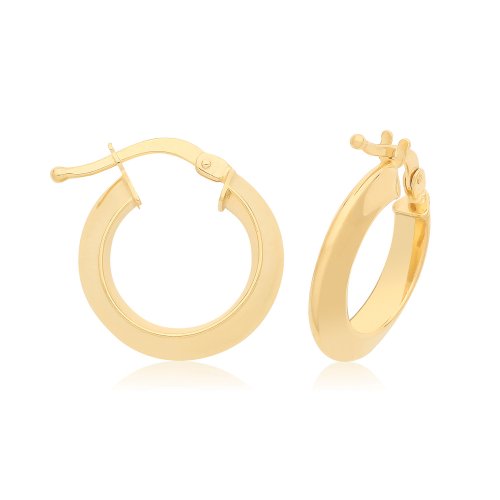 9ct Yel Gold Hoops ER1201-