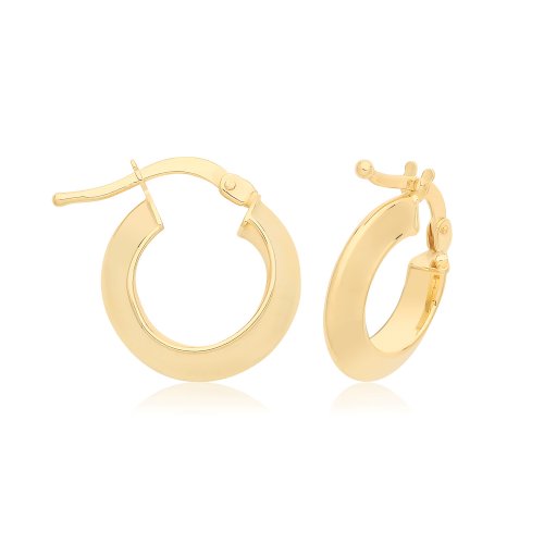 9ct Yel Gold Hoops ER1201-