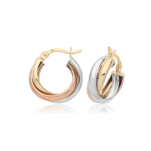9ct Gold Twisted Hoops ER1213-