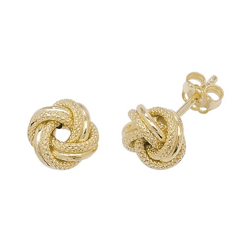 9ct Gold Knot Studs 