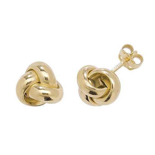 9ct Gold Knot Studs 