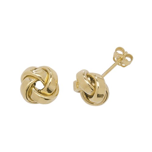 9ct Gold Knot Studs 