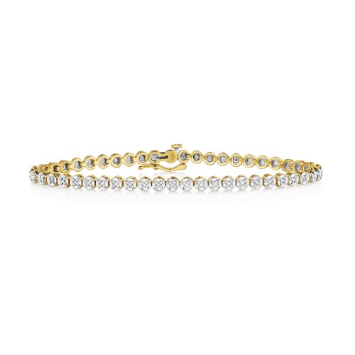 Diamond Tennis Bracelet In 9ct Gold 