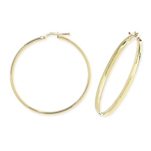 9ct Gold Tube Hoops ER955-