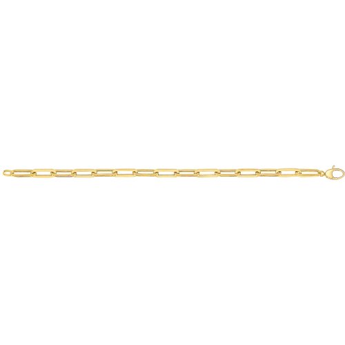 9ct Gold Paperclip Bracelet 