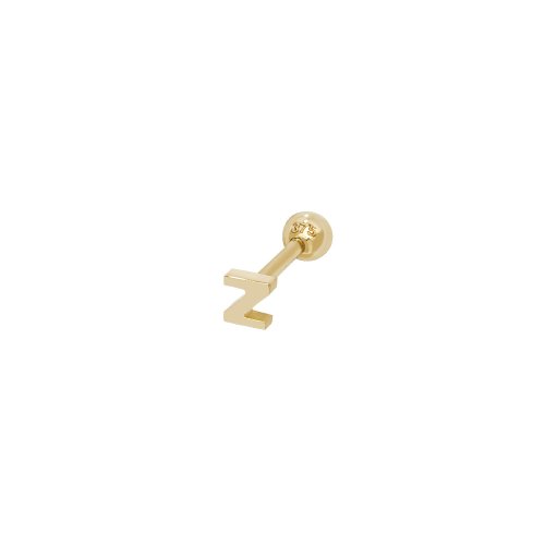 9ct Gold Initial Cartilage Stud 