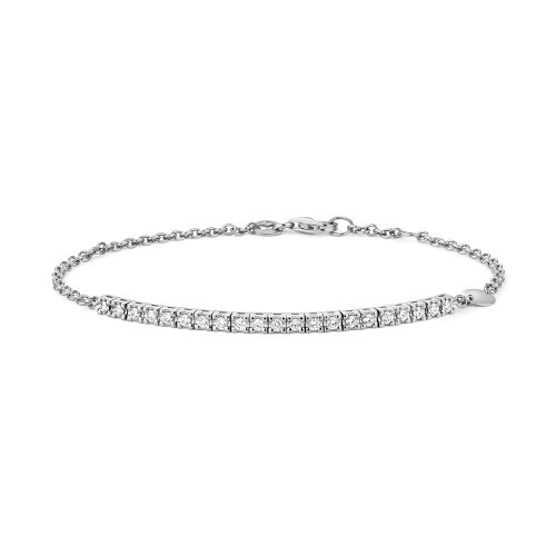Diamond Bracelet In 18ct White Gold 