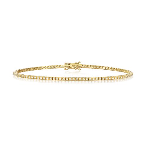 Diamond Bracelet In 18ct Yellow Gold 