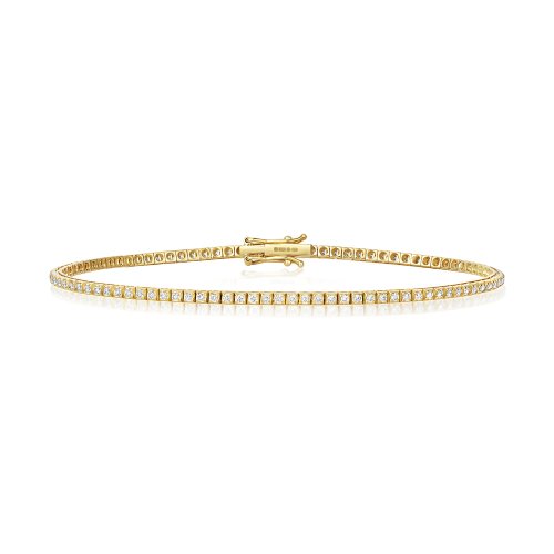 Diamond Bracelet In 18ct Yellow Gold 
