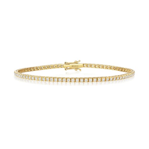 Diamond Bracelet In 18ct Yellow Gold 