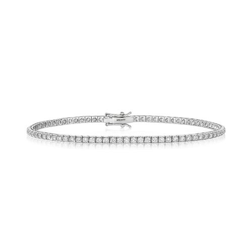 Diamond Bracelet In 18ct White Gold 