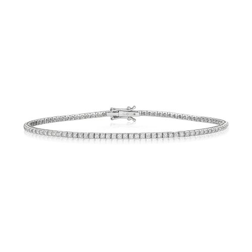 Diamond Bracelet In 18ct White Gold 