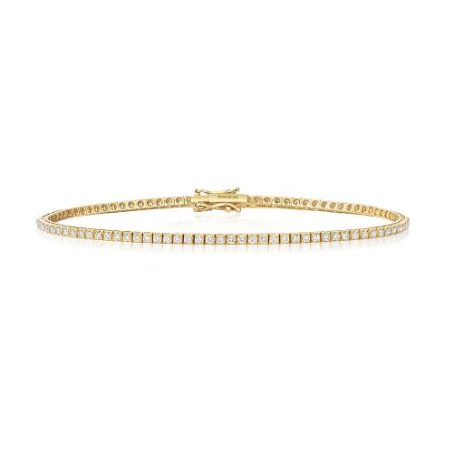 Diamond Bracelet In 18ct Yellow Gold 
