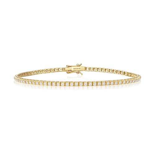 Diamond Bracelet In 18ct Yellow Gold 