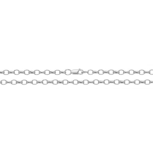 Silver Oval Belcher Chain 
