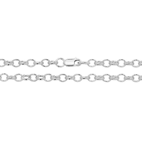 Silver Oval Belcher Chain 