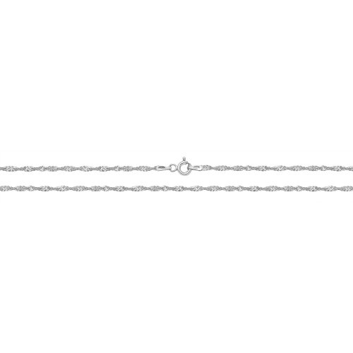 Silver Singapore Chain G1103: 16 inches