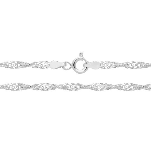 Silver Singapore Chain G1104: 10 inches