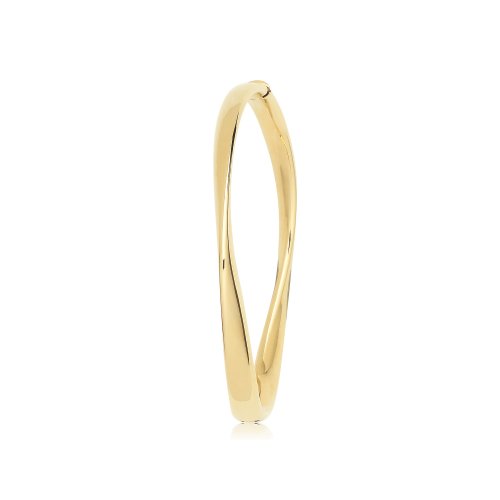 9ct Yel Gold  Gentle Twist Bangle 