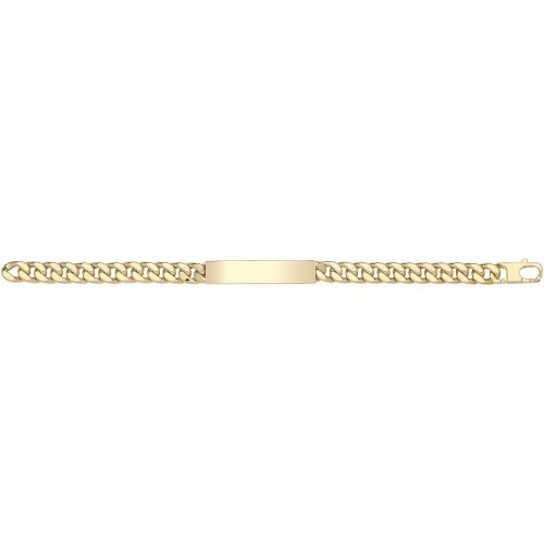 9ct Yel Gold Hollow Id Bracelet 
