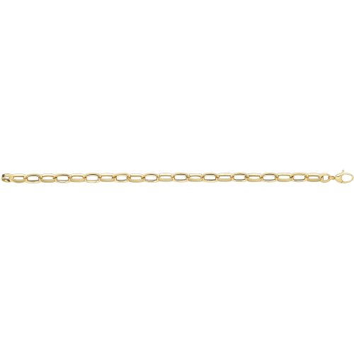 9ct Yel Gold Hollow Bracelet 