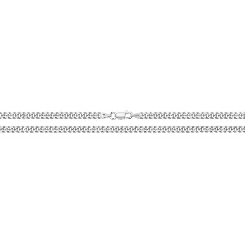 Silver Close Curb Chain 