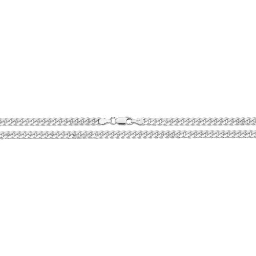 Silver Close Curb Chain 