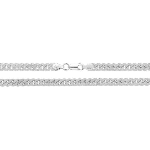 Silver Close Curb Chain 