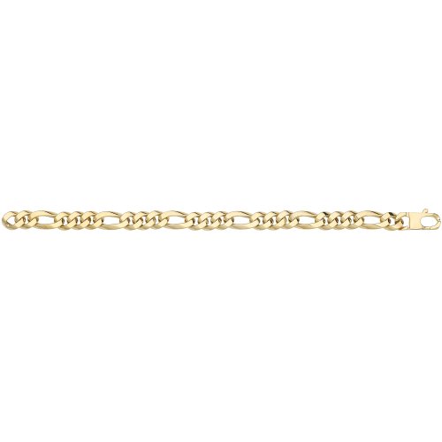 9ct Yel Gold Hollow Curb Bracelet 