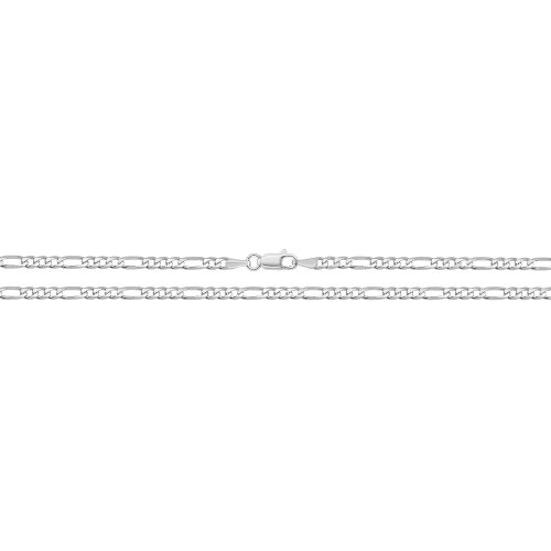 Silver Light Figaro Chain 