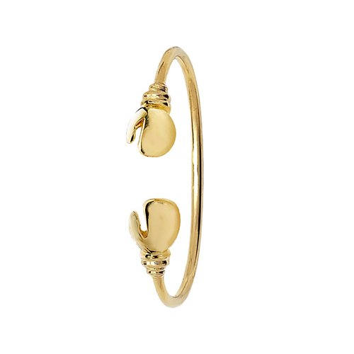 9ct Gold Babies' Boxing Glove Bangle 