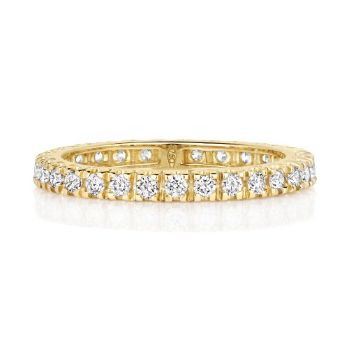Diamond Claw Set Full Eternity Ring In 18ct Gold 