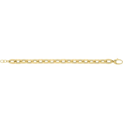 9ct Yel Gold Hollow Bracelet 