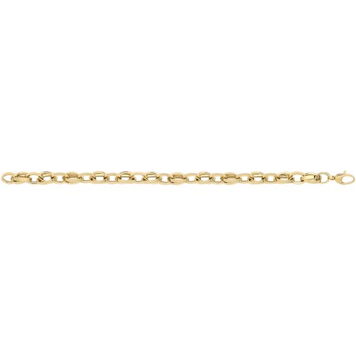 9ct Yel Gold Hollow Bracelet 