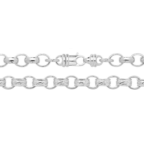 Silver Oval Belcher Chain 