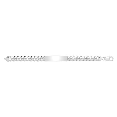 Silver Gents' Cuban Id Bracelet 