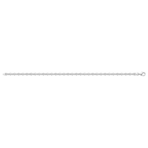 Silver Cz Tennis Bracelet 