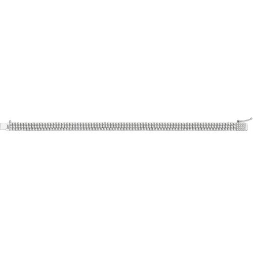 Silver Three Strand Tennis Bracelet 